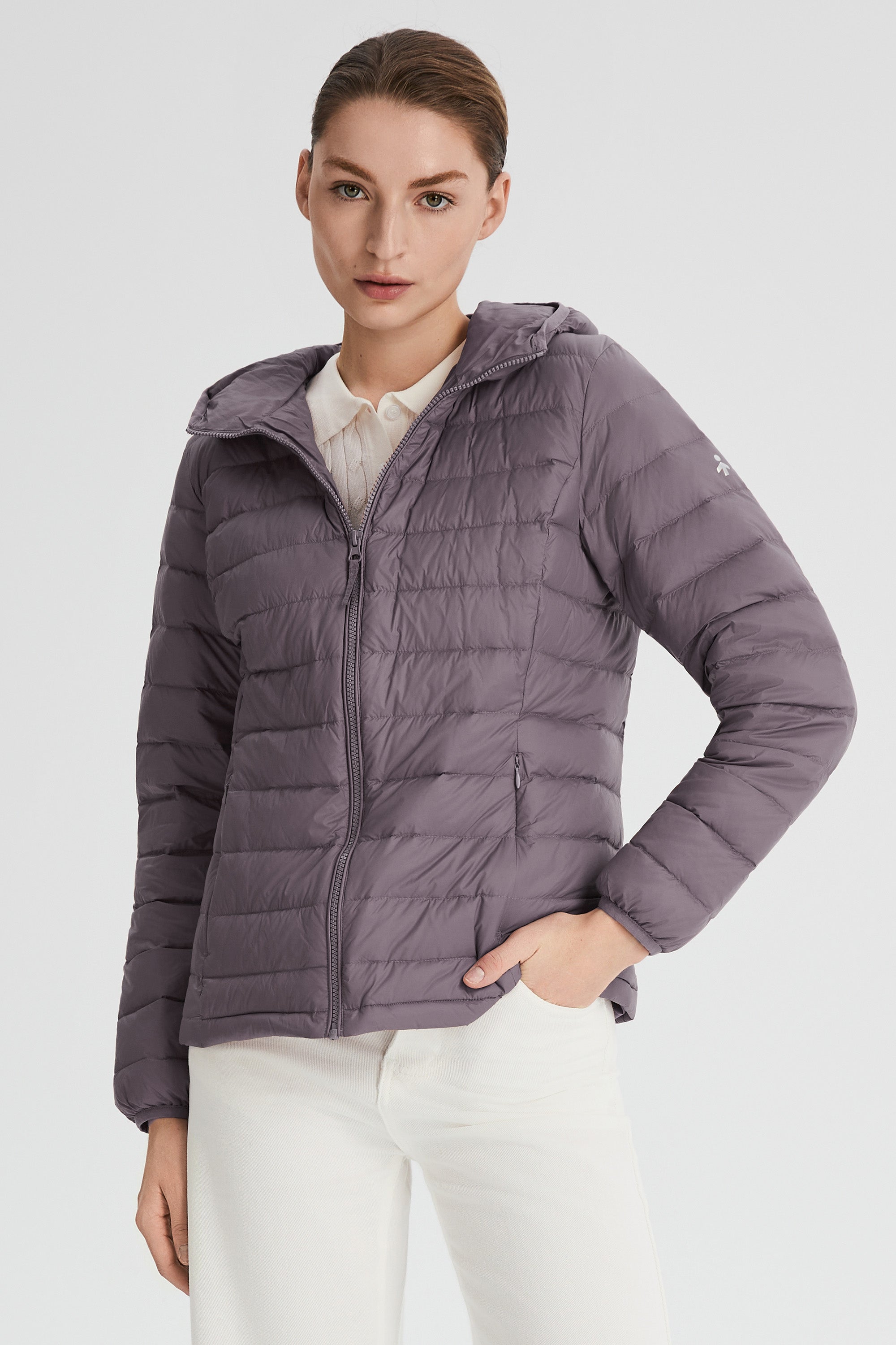 Orolay-Lightweight Packable Down Jacket with Stand Collar-#color_purple