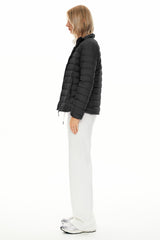 Lightweight Quilted Packable Down Jacket - Orolay, #color_Black