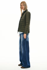Lightweight Quilted Packable Down Jacket - Orolay, #color_armygreen