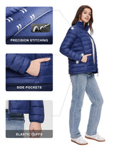 Lightweight Quilted Packable Down Jacket - Orolay, #color_Black,Lightgray,navy,khaki,armygreen,Pink