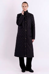 BarnForm Long Lightweight Trench Jacket #color_black