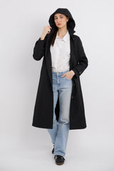 Long Single-Breasted Trench Coat #color_black