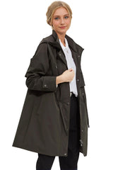 Orolay-Long Hooded Windbreaker-#color_Rosin