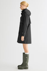 Orolay-Long Hooded Windbreaker-#color_black