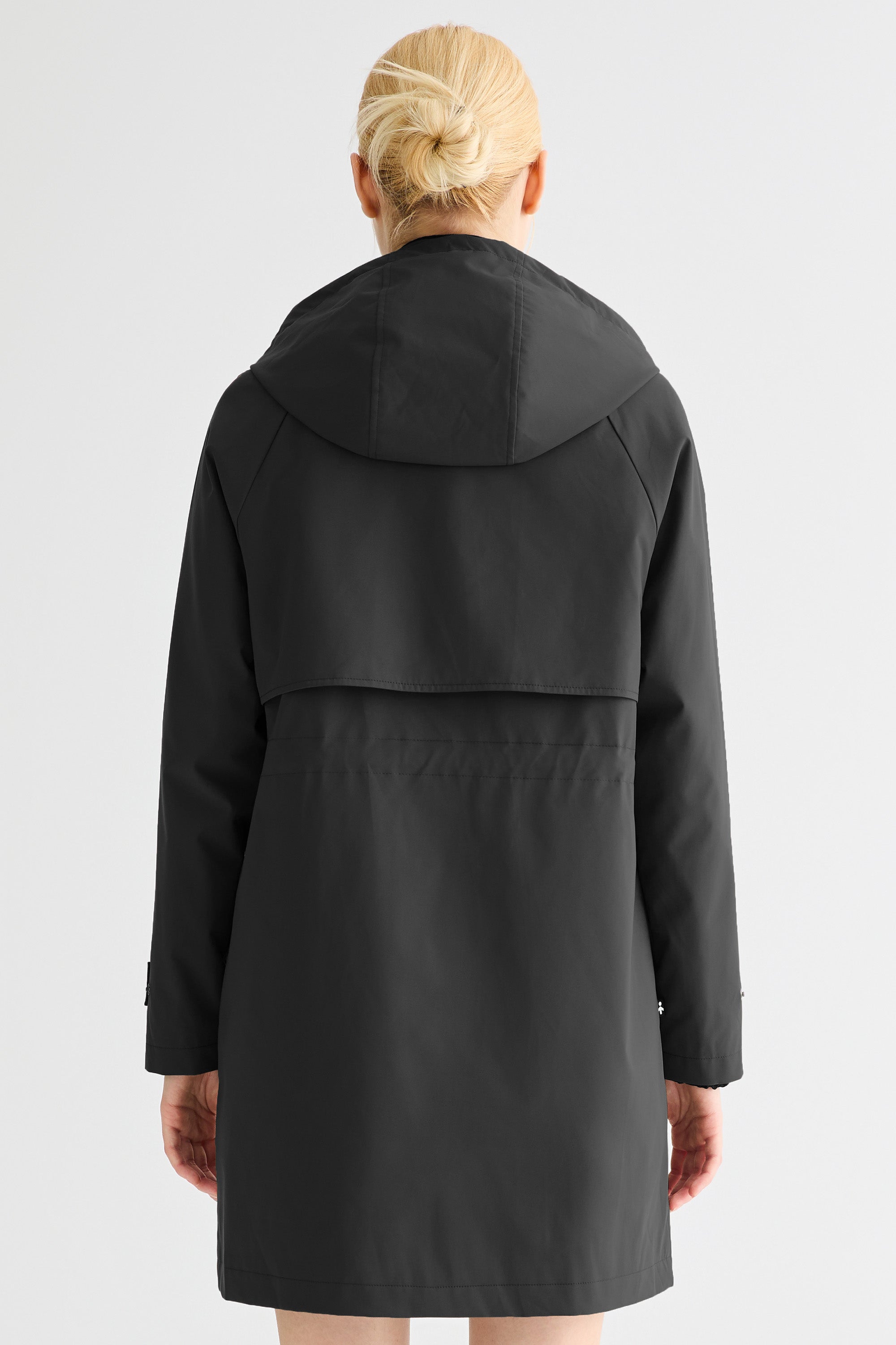 Orolay-Long Hooded Windbreaker-#color_black