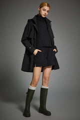 Orolay-Long Hooded Windbreaker-#color_black