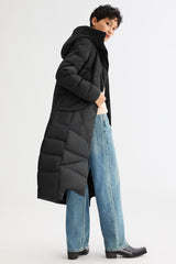 Orolay Long Maxi Down Coat with Hood women #color_black