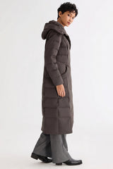 Orolay Long Maxi Down Coat with Hood women #color_coffee