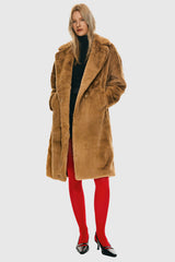 Orolay-Long Teddy Coat-#color_Nuthatch