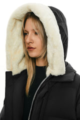 Orolay-Long Winter Puffer Jacket-Long Winter Puffer Jacket - Orolay, #color_Black