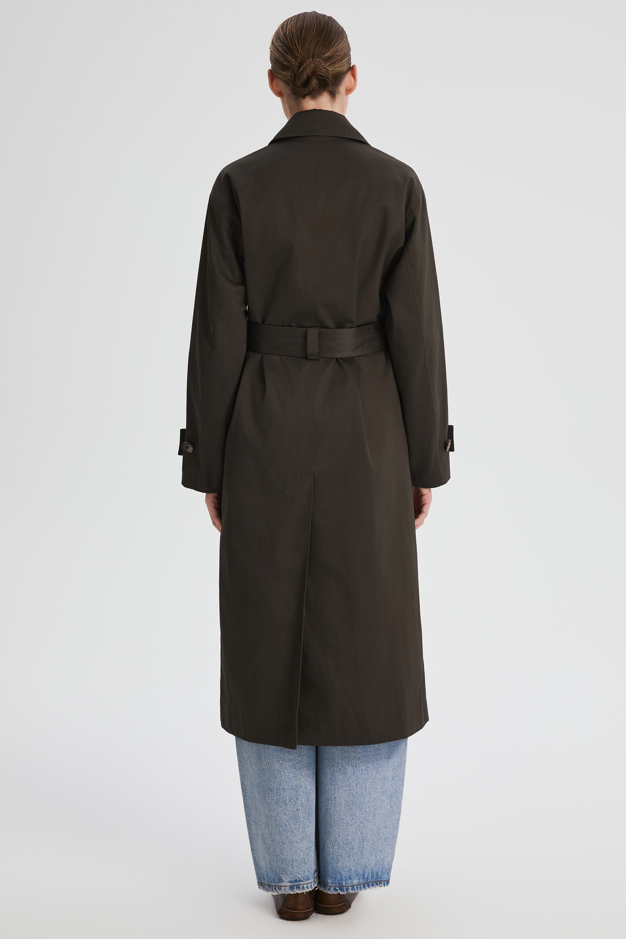 Maxi Length Oversized Trench Coat orolay #color_coffee