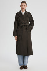 Maxi Length Oversized Trench Coat orolay #color_coffee