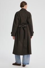 Maxi Length Oversized Trench Coat orolay #color_coffee