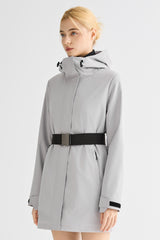 Mid-Length Waterproof Trench Jacket orolay #color_gray