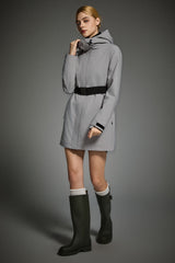 Mid-Length Waterproof Trench Jacket orolay #color_gray