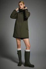 Mid-Length Waterproof Trench Jacket orolay #color_olive