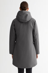 Mid-Length Windproof Parka Coat #color_gray