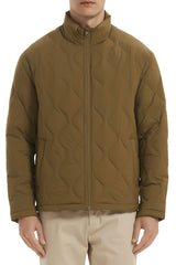 Orolay Lightweight Quilted Bomber Jackets Full Zip #color_coffee