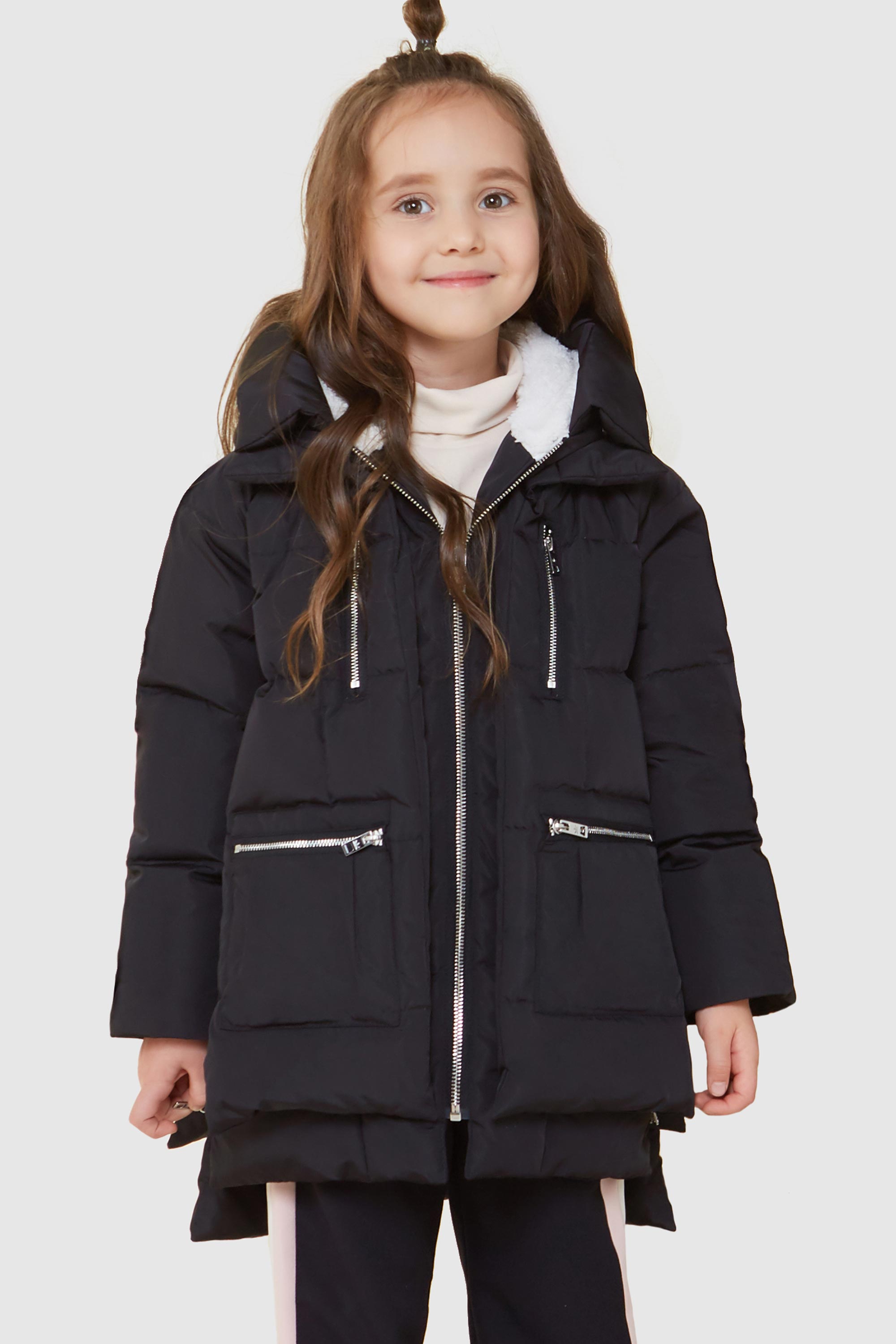 Orolay-092 Classics Kids Thickened Hooded Down Coat-Orolay 092 Classics Kids Thickened Hooded Down Coat #color_Black