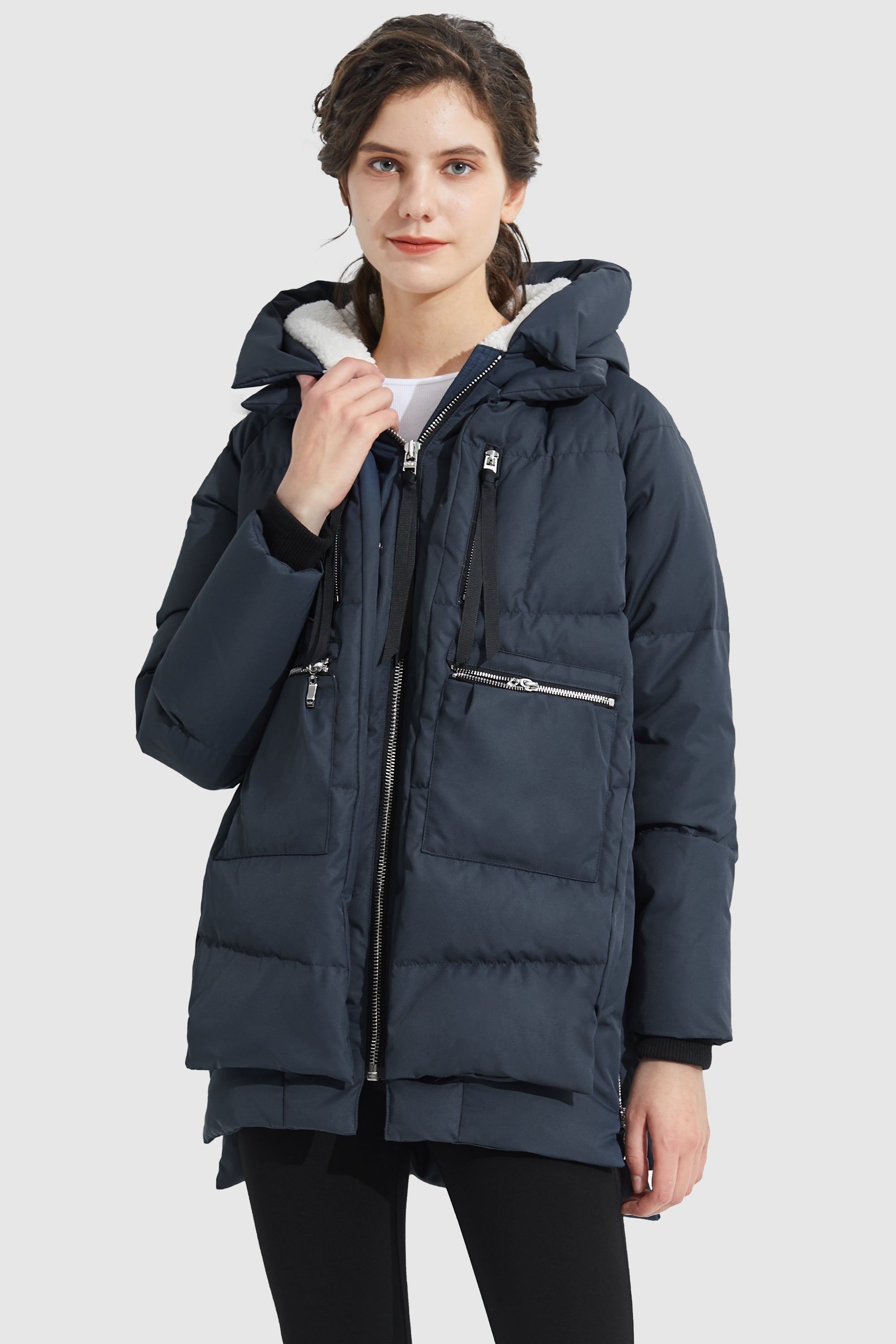 Orolay-092 Classics Women's Thickened Down Jacket-Orolay 092 Classics Women's Thickened Down Jacket #color_Pageant Blue