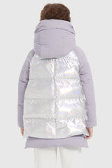 Orolay-092 Colorlay Kids Chrome Puffer-#color_Light Purple