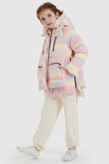 Orolay-092 Colorlay Kids Reflective Down Jacket-#color_Pink Colorful