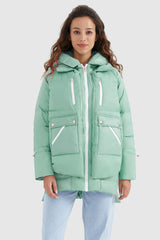 Orolay-092 Colorlay Thickened Down Jacket-#color_Lichen