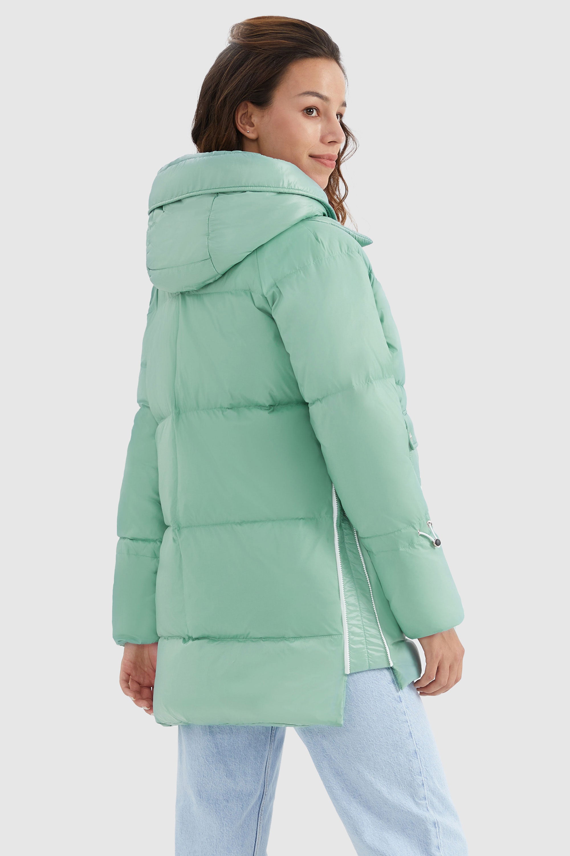 Orolay-092 Colorlay Thickened Down Jacket-#color_Lichen