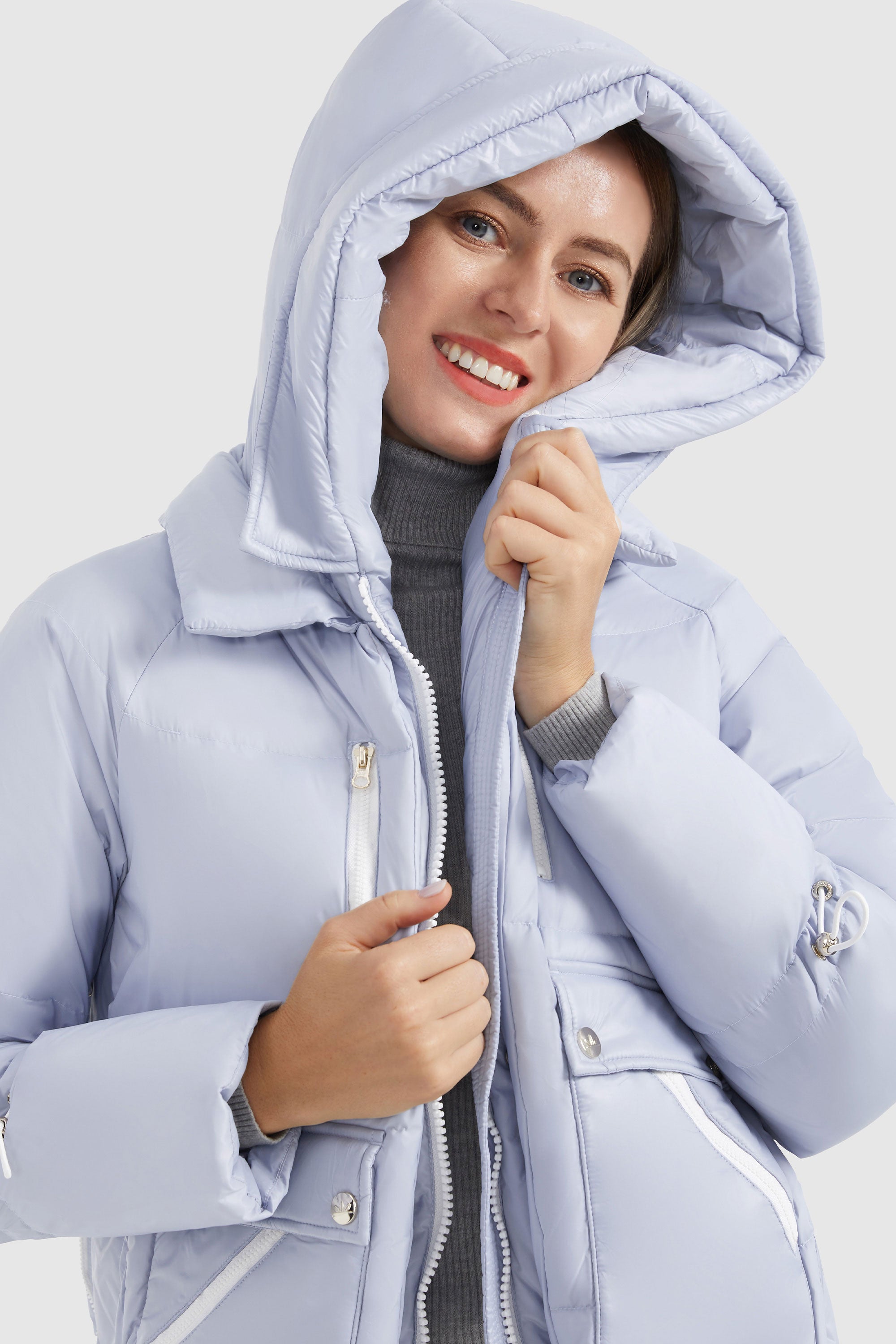 Orolay-092 Colorlay Thickened Down Jacket-#color_Halogen Blue