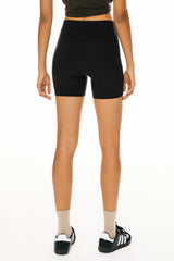 Orolay-5" High-Rise Yoga Shorts- #color_black