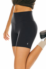 Orolay-5" High-Rise Yoga Shorts- #color_Charcoal