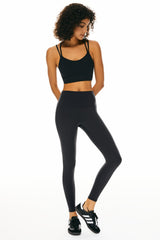 Orolay-7/8 Yoga Leggings-Image 3 of 7/8 Workout Yoga Leggings from Orolay- #color_Charcoal