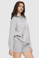 Orolay-Athletic Hoodie-Image 3 of Athletic Hoodie from Orolay - #color_Lightgrey