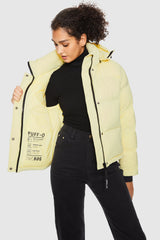 Orolay-Aurora Cropped Thermal Puffer-#color_Lightyellow