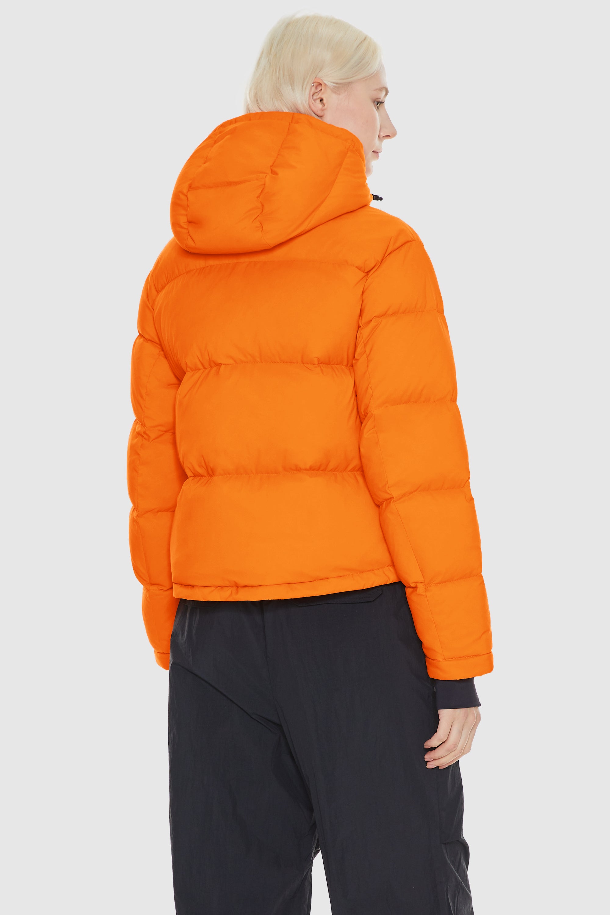 Orolay-Aurora Cropped Thermal Puffer-#color_Bright Marigold