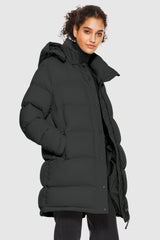 Orolay-Aurora Detachable Hood Down Puffer-#color_Volcanic Ash