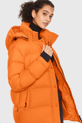 Orolay-Aurora Detachable Hood Down Puffer-#color_Bright Marigold