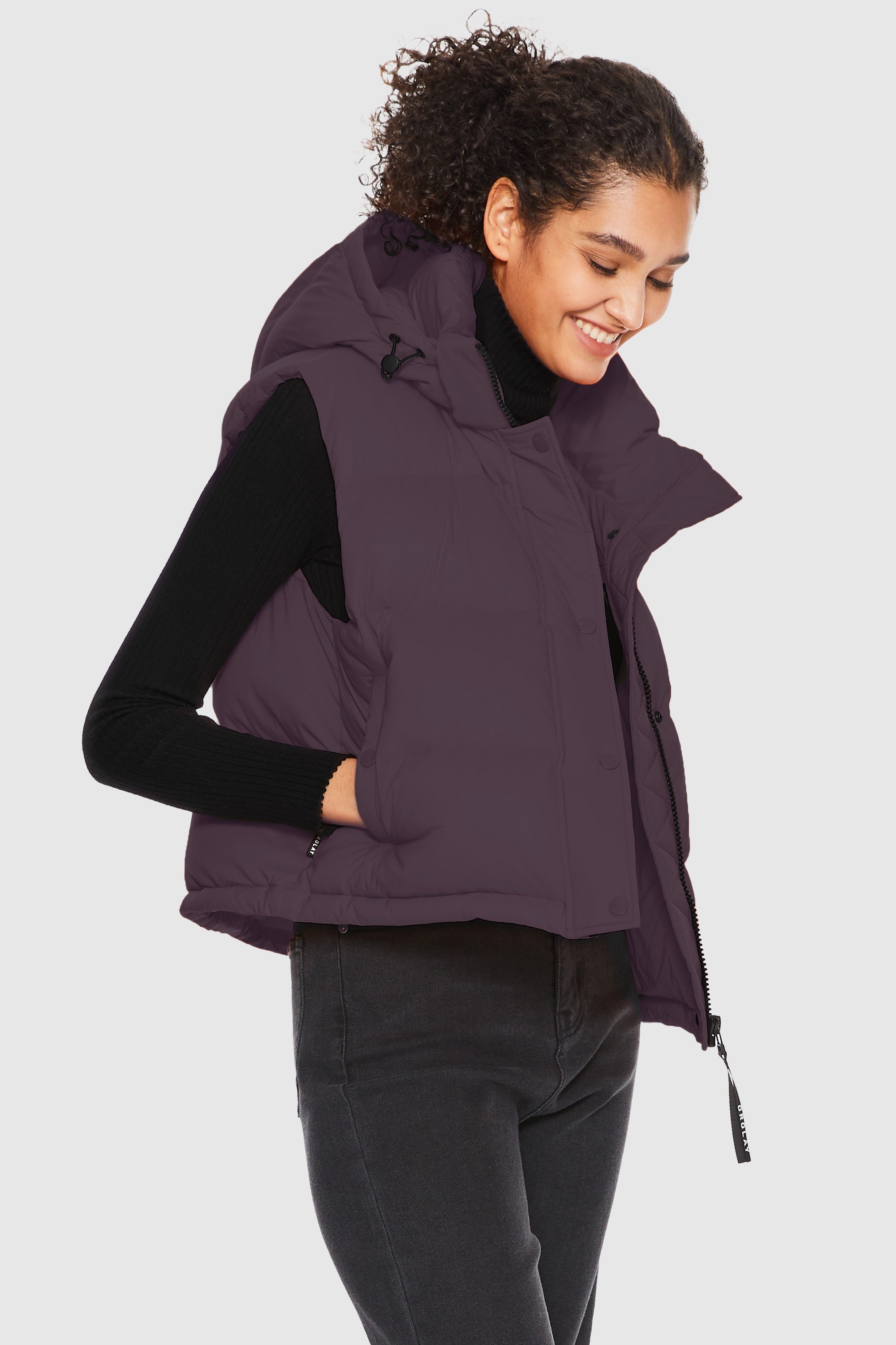 Orolay-Aurora Hooded Puffer Vest-#color_Charisma