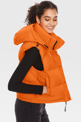 Orolay-Aurora Hooded Puffer Vest-#color_Bright Marigold