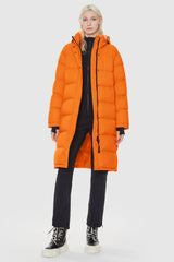 Orolay-Aurora Long Detachable Hooded Down Parka-#color_Bright Marigold