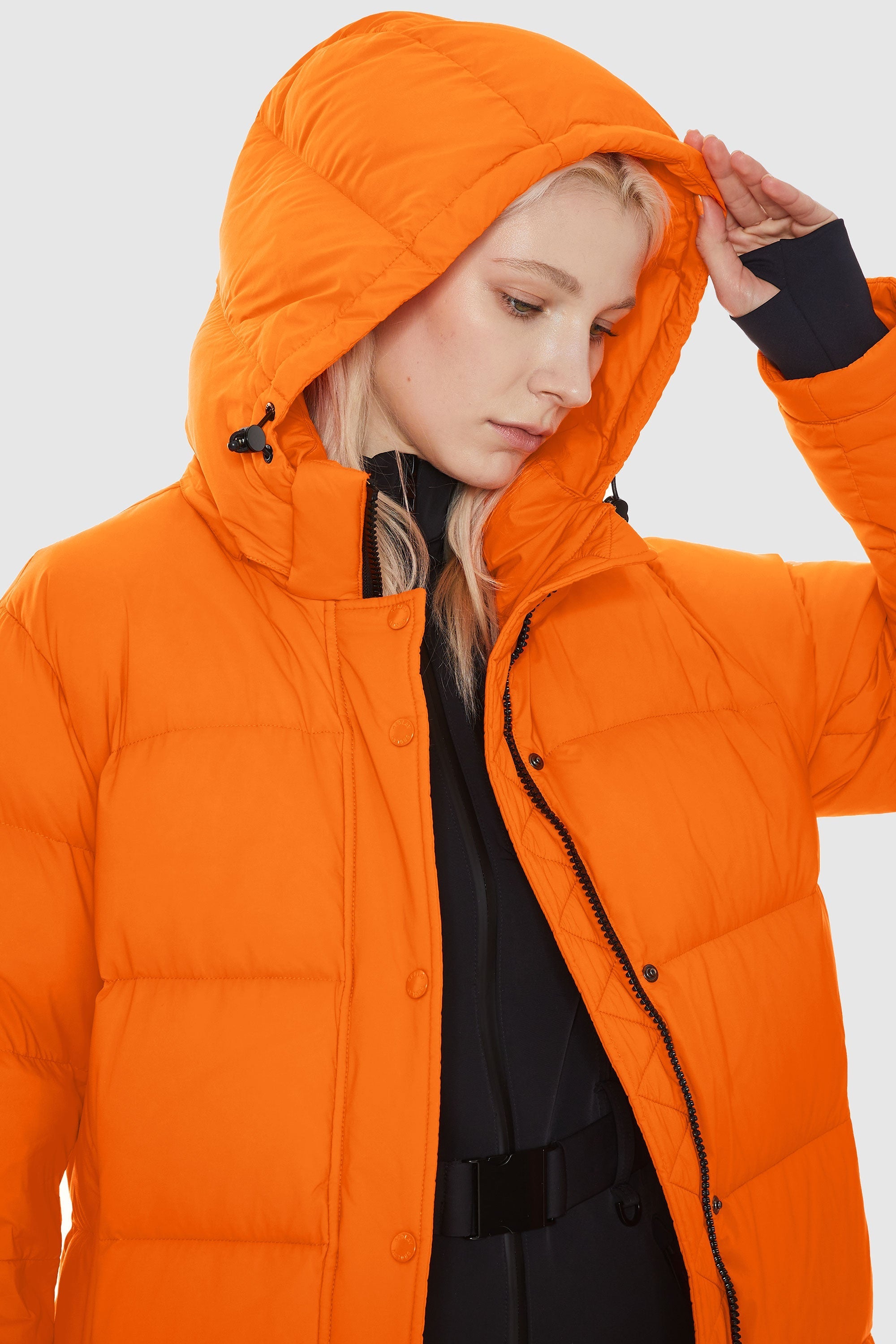 Orolay-Aurora Long Down Parka-#color_Bright Marigold