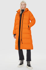 Orolay-Aurora Long Down Parka-#color_Bright Marigold