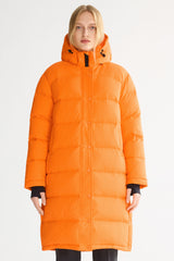 Orolay-Aurora Long Detachable Hooded Down Parka-#color_Bright Marigold
