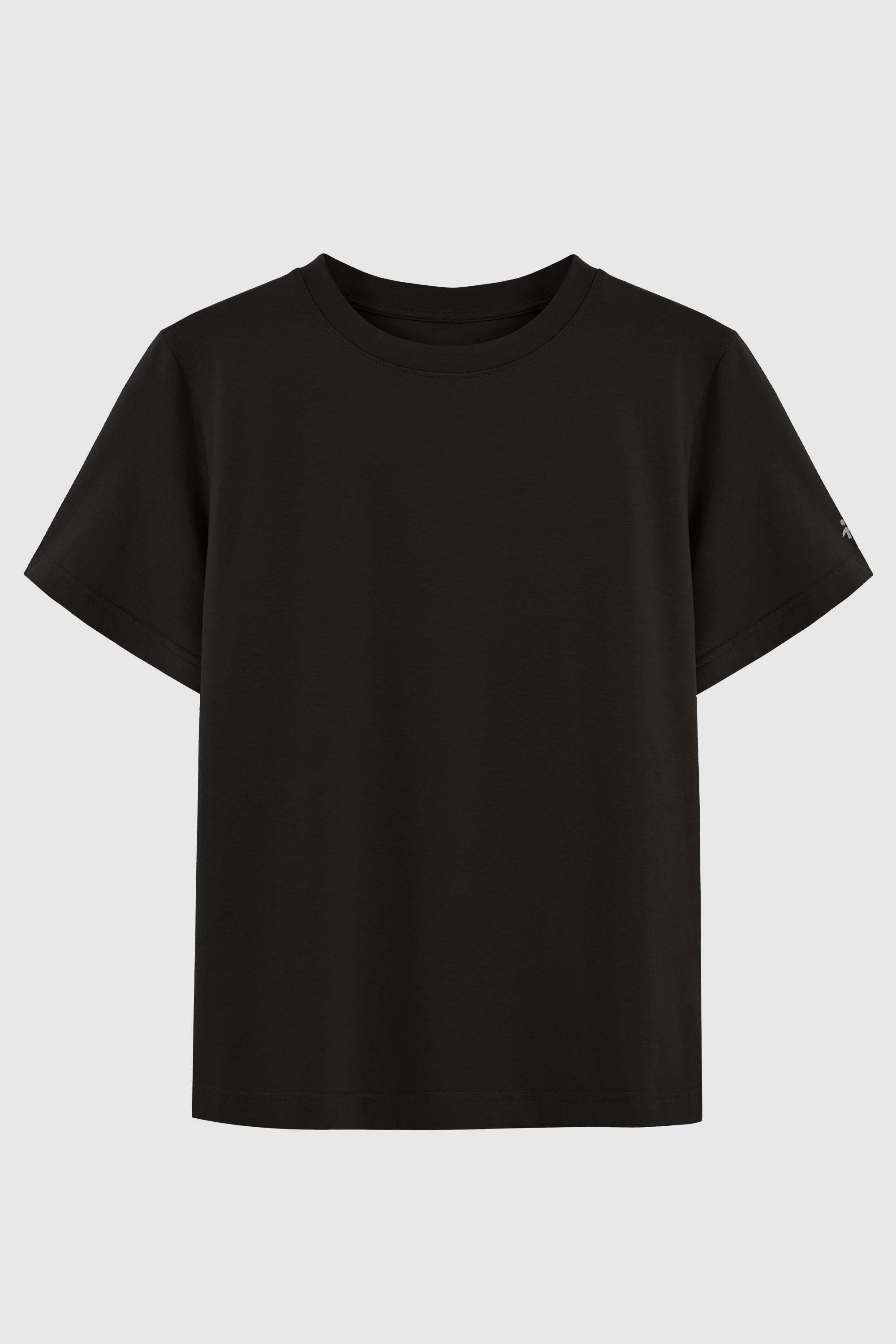 Orolay-Basic Crewneck T-Shirt-#color_Black