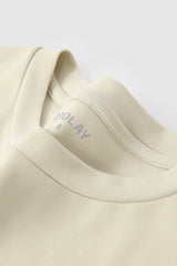 Orolay-Basic Round Neck T-Shirt-#color_Almond Oil