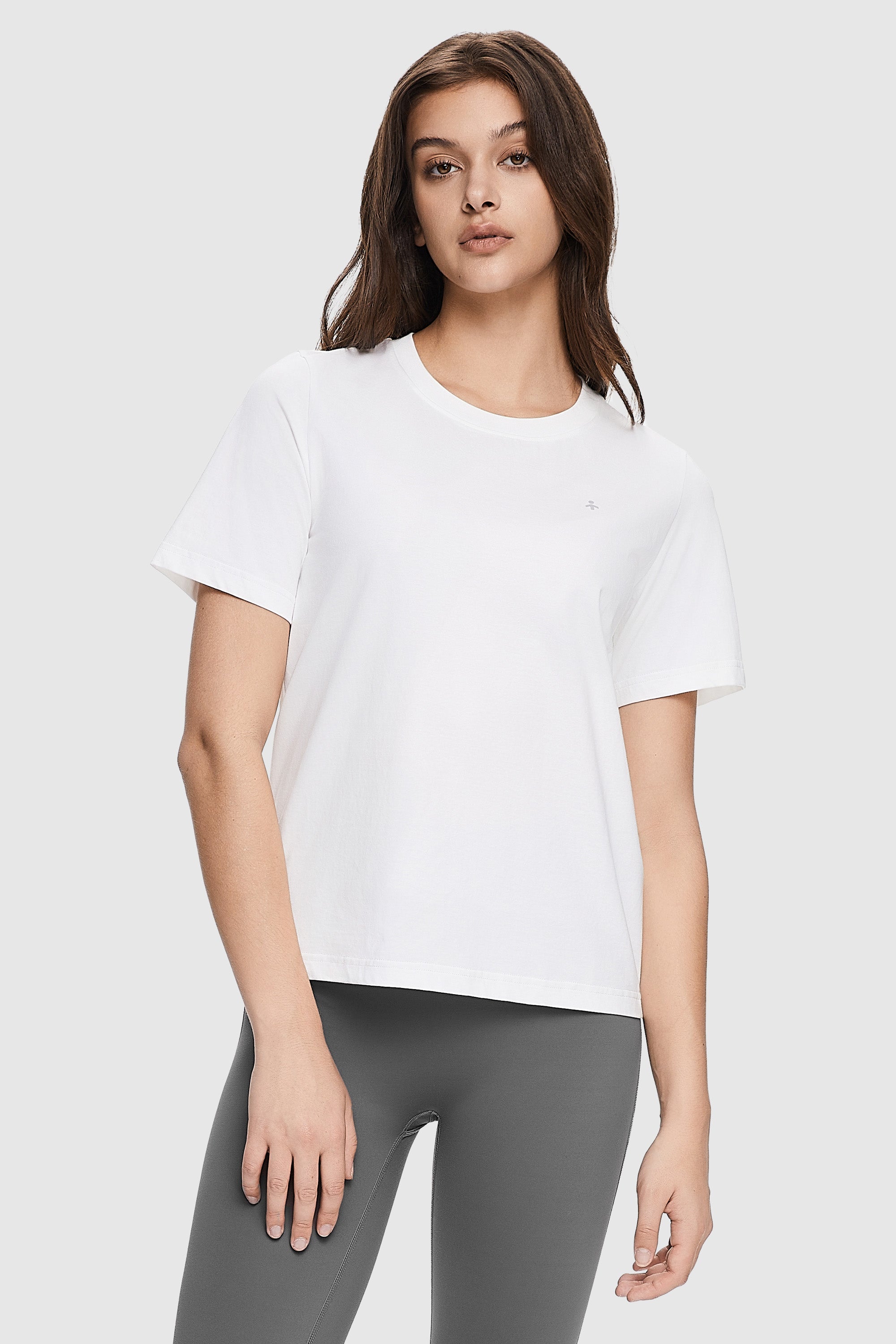 Orolay-Basic Short Sleeve T-Shirt-#color_White