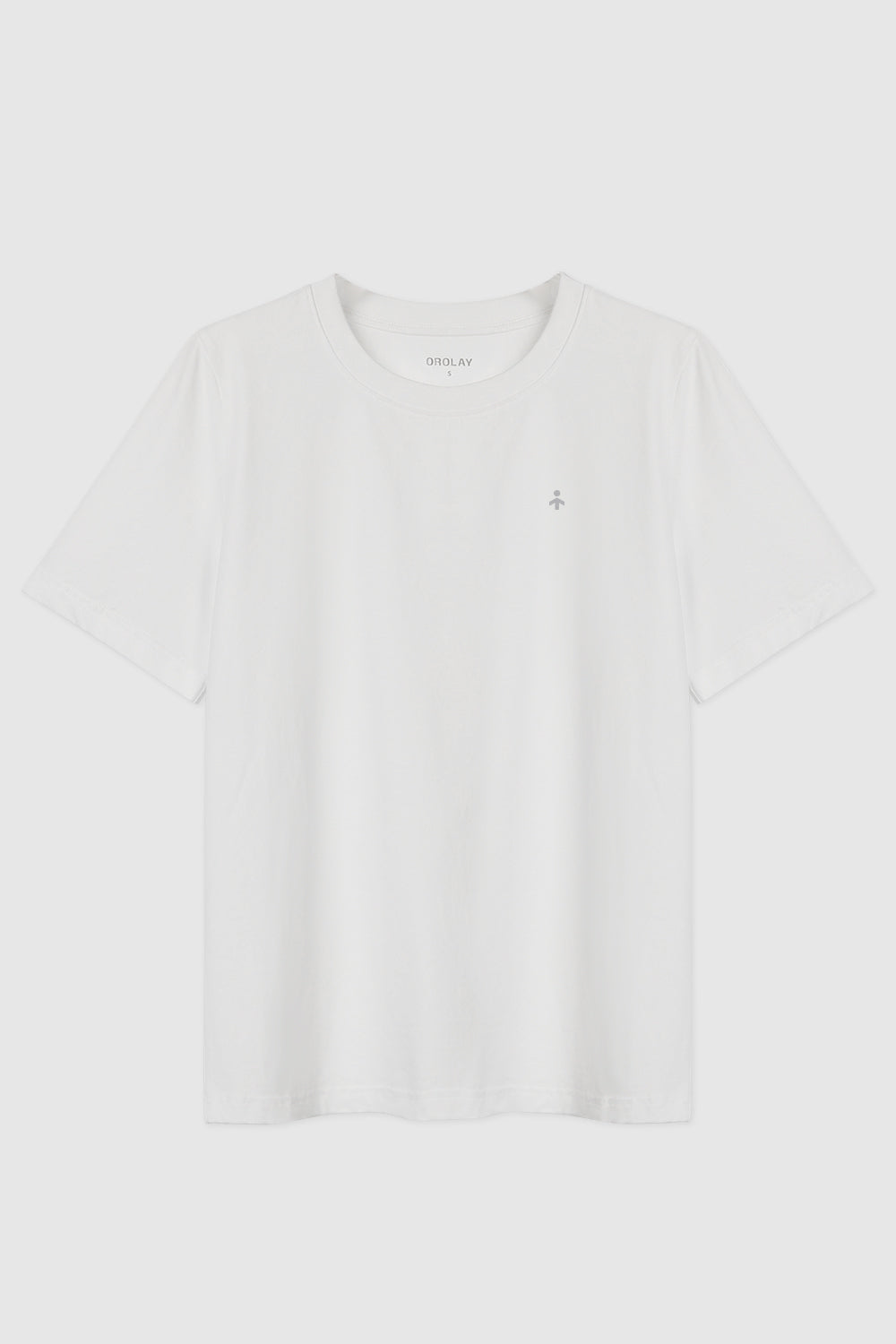 Orolay-Basic Short Sleeve T-Shirt-#color_White