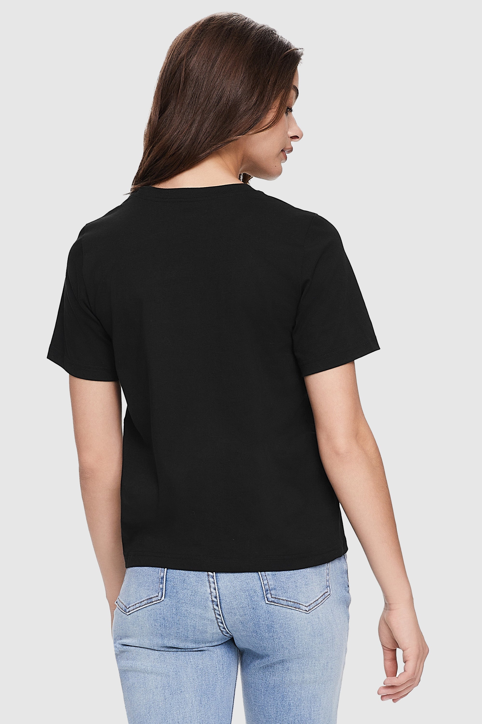 Orolay-Basic Short Sleeve T-Shirt-#color_Black