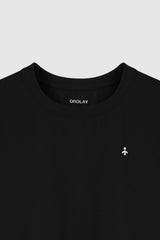 Orolay-Basic Short Sleeve T-Shirt-#color_Black