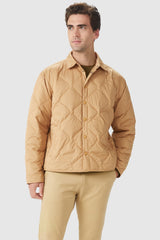 Orolay-Button-Up Quilted Down Puffer-#color_Sand